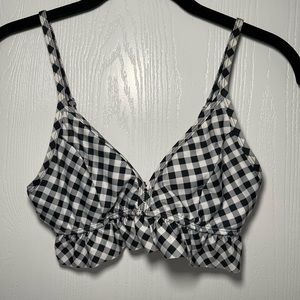 Gingham Bathing suit top